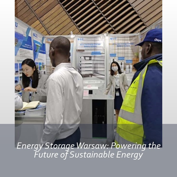 Energy Storage Warsaw: Powering the Future of Sustainable Energy